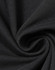 A close-up of black cotton fabric, showcasing its soft texture and fine weave. The fabric is arranged in a spiral.