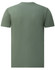 A men's premium cotton short-sleeve t-shirt in olive green, featuring a plain back and a small logo.