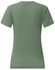 A ladies' premium cotton short sleeve tee shirt in olive green, featuring a simple design and a logo.