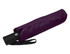 A purple fold-up umbrella with a black handle, housed in a matching protective sleeve. It features a carrying strap.
