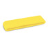 A yellow head sweat band laid flat on a white background, featuring a textured surface and folded neatly.