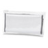 A transparent pouch containing a grey cleaning cloth for screens, suitable for phones and technology.