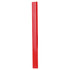 A red carpenter's pencil with a rectangular shape and smooth surface, featuring a logo on one side.