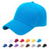 A bright blue six-panel heavy acrylic cap with various colour options displayed below. The cap features a logo.