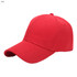 Red heavy acrylic cap with a six-panel design and a curved brim. The cap features a logo on the front.