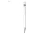 A white USB pen with a metal tip, featuring a logo, designed as a 16GB flash drive.