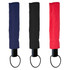 Three Windsor Umbrellas in navy, black, and red, featuring a circular handle and a protective cover.