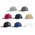 A range of trucker caps in grey, red, navy, beige, black, and white, featuring mesh backs and curved brims.