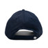 A navy cap featuring a back strap and logo on the side. The cap has a classic design and is unadorned.