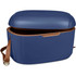 A blue Paradise 12L cooler box with a brown strap and an open lid, featuring a sleek design and a branding logo.