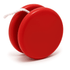 A red premium plastic yoyo with a white string, designed for fun and games. It features a simple round shape.