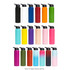 A drink bottle collection featuring various colours, including black, white, blue, green, purple, yellow, pink, and red, with flip-top lids.