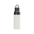 A drink bottle featuring a black lid and a white body, designed as a 500ml eco-friendly vacuum flask.