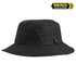 A black Vortech bucket hat with a wide brim and a small logo tag on the side.