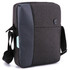 A Swissdigital Arosa shoulder bag in dark grey with a contrasting panel, featuring a logo and adjustable strap.