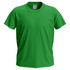 A green Junior Classic T-shirt featuring a crew neck and short sleeves, with a logo on the label.