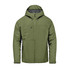 A green Men's Nostromo Thermal Shell jacket with a hood and a zip front, featuring a subtle logo on the sleeve.