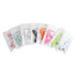 A collection of 2 in 1 smart phone fans in various colours, packaged individually in clear bags with branding.