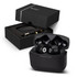 A set of black Swiss Peak ANC TWS earbuds presented in an open black box with foam padding.
