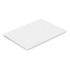 A4 office note pad with lined pages, featuring a clean white design and a minimalistic appearance.