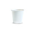 A white paper cup with a tapered design, holding 180ml of liquid. It features a logo on the side.