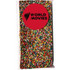 A packet of Premium Chocolate 100s & 1000s, featuring colourful sprinkles on a chocolate base. It has a logo.