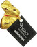A 10g gold chocolate bunny with a tag attached, featuring a shiny gold foil wrapper.