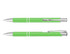 A green lacquer pen with chrome accents, featuring a sleek design. It has a logo on its body.