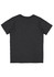 A dark grey short sleeve t-shirt with a plain back design. It has a logo on the back.