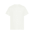 A plain white t-shirt with a crew neckline, featuring a small logo on the label.