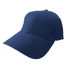 A navy blue brushed cotton baseball cap with a curved brim and a logo on the front.