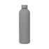 A drink bottle in matte grey, featuring a sleek, double-wall design and a discreet logo.