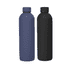 A drink bottle set featuring a blue single-walled bottle and a black single-walled bottle, both 1L in size.