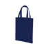 A navy blue tote bag with two handles and a simple design. It has a logo on one side.