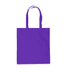 A purple tote bag with two shoulder straps and a simple design. It features a logo.