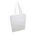 A white tote bag with two sturdy handles and an area for a logo or branding.