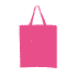 A pink calico tote bag with short handles, featuring a simple design and no additional text or graphics.