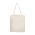 A plain cream hemp tote bag with two sturdy handles and no gusset, featuring a simple design.