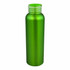 A drink bottle in vibrant green aluminium with a screw-on lid and a smooth finish. Includes a logo.