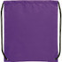 A purple drawstring sportspack with black cords and a plain design. It features a logo or branding.