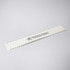A white ruler with markings and a logo, designed for office and business use.