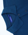 A navy blue men's classic cotton/poly pique short sleeve polo, featuring a folded collar and buttons.