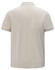 A light beige men's classic cotton/poly pique short-sleeve polo with a collar and a logo.