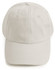 A light beige unstructured cotton twill cap with a curved brim and an adjustable strap at the back.