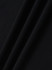 A black ultrafine cotton pique fabric, showcasing a smooth and textured surface. Features a logo or branding.
