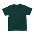 A green youth essential tee with a classic crew neck and short sleeves. It features a logo on the inside label.