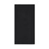 A black sports towel with a smooth texture and a logo, designed for promotional use.