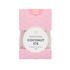 A pink and white packaged treat named "Traditional Coconut Ice," handmade in Australia, featuring a decorative design and a logo.