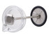 A drink bottle with a transparent body, stainless steel plunger, and an adjustable rubber seal.