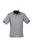 A grey short sleeve polo shirt with contrasting details and a logo. Suitable for casual or semi-formal wear.